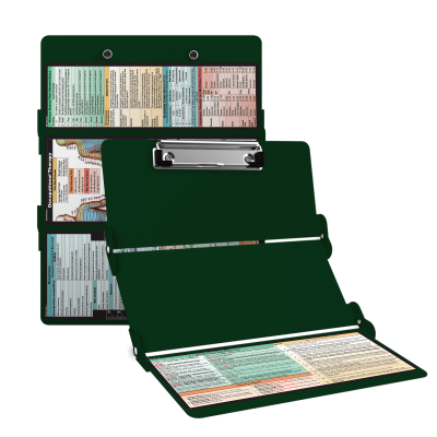 WhiteCoat Clipboard® Trifold - Army Green Occupational Therapy Edition